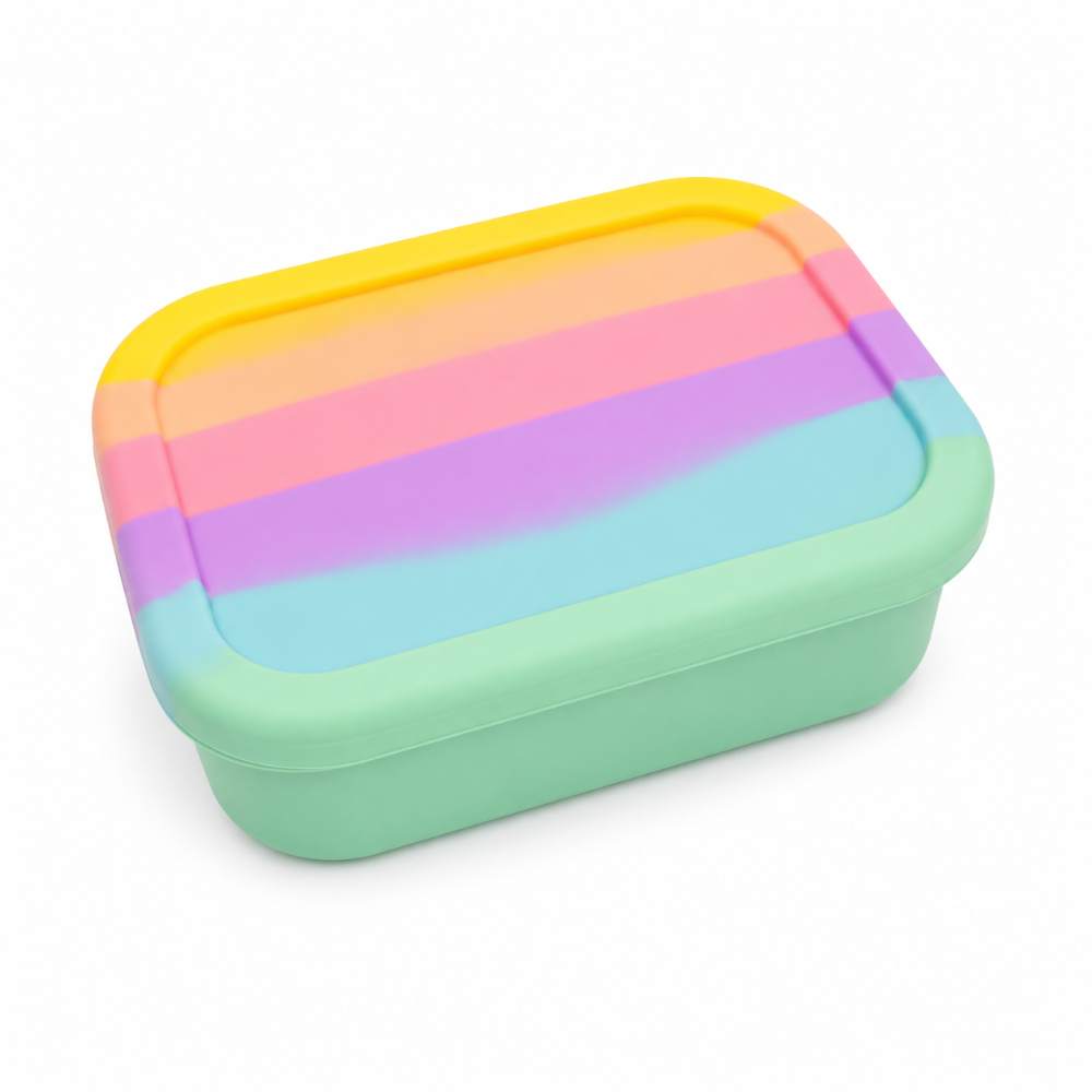 Rainbow φαγητοδοχείο σιλικόνης με χωρίσματα